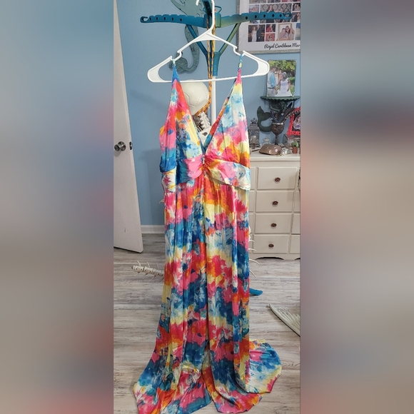 Rainbow Maxi Dress 2X - Picture 6 of 6